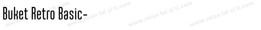 Buket Retro Basic字体转换